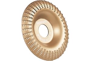 REVVSTARK Wood Carving Disc for Angle Grinder 4 Inch with 7/8" Arbor, Wood Shaping Grinding Wheel Sanding Disc, Woodworking Angle Grinder Attachment
