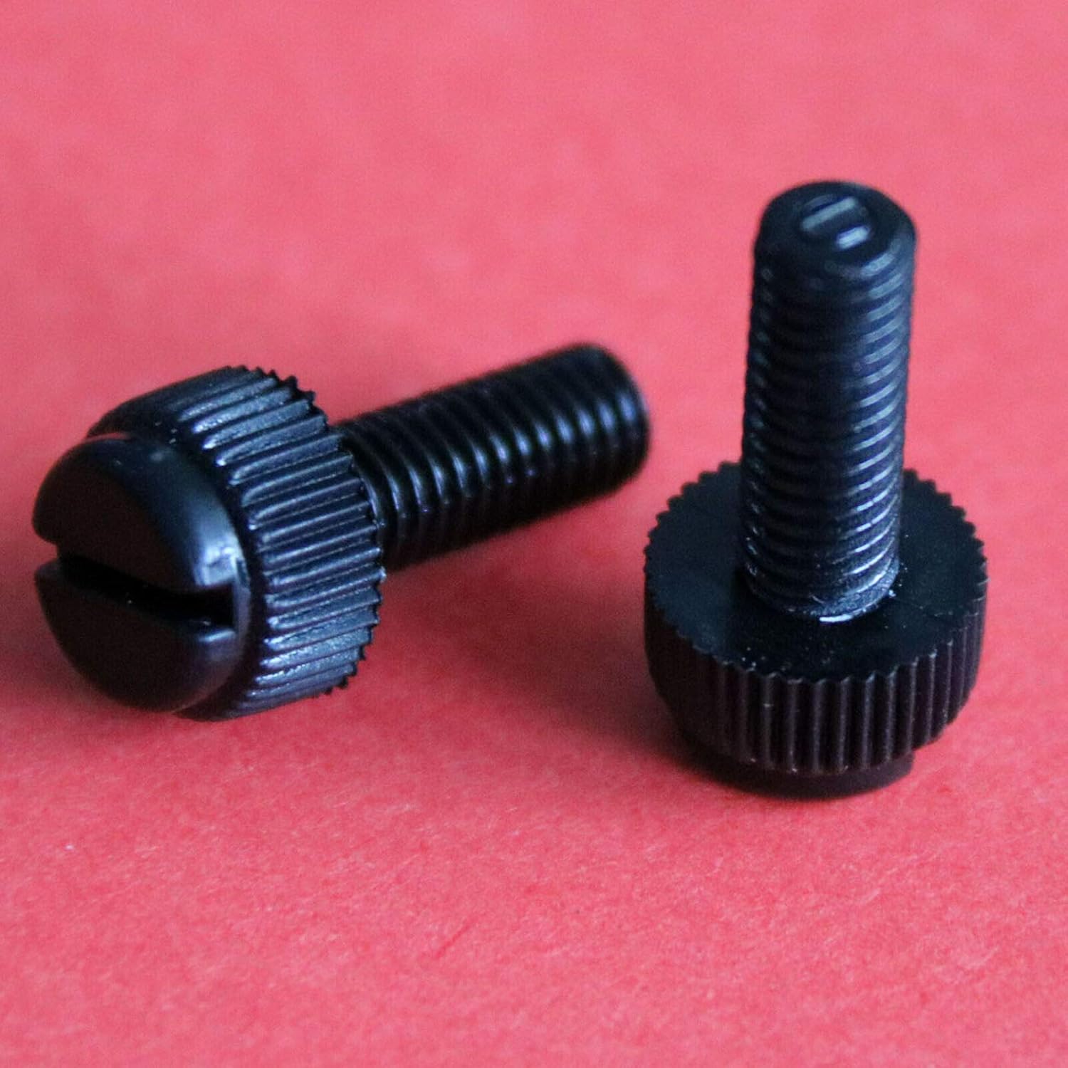 Slotted Thumb Screw 100pcs Black Nylon Plastic M3 x 8mm Thumb Screws