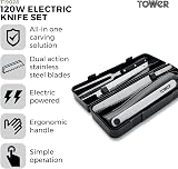 Tower Electric Knife 120W, One Touch Operation, Ergonomic, Black T19028 view 2