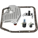 4R70W 4R75E Solenoid Kit for Ford F150 Expedition 2005-2008 14-Bolt | 4R75W &amp; E250 compatible, includes filter gasket &amp; solenoids, replaces 76919 76420 46118, OE-standard quality