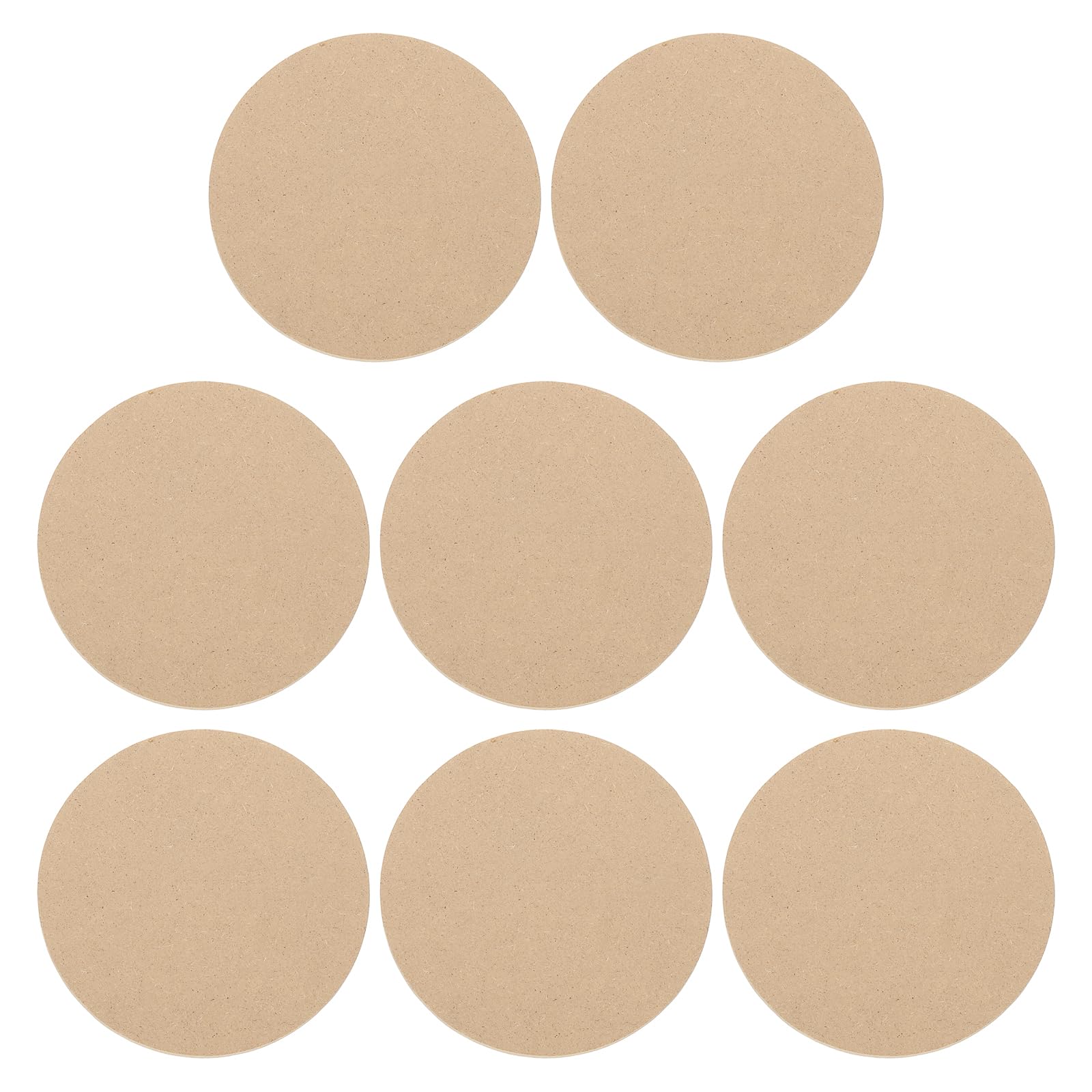 PATIKIL 8 Pack 8" 204mm OD Ceramic Drying Slab, 6mm 15/64" Thick Round Clay Wedging Board Sculpture Base Plate Pottery Wheel Bats Without Holes, Sand Table Baking Model Bottom Block