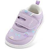 Toddler Wide Toe Box Barefoot Shoes Boys Girls Zero Drop,Baby First Walking Shoes Glitter Little Kids Sneakers Non-Slip Preschool Running Tennis Canvas Casual Preschool Outdoor Activities