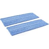 Microfiber Wholesale 20" Premium Microfiber Wet Mop Pad (2 Pack) | Refills for Professional Microfiber Mop