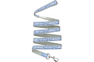 Zubaz NFL Team Pet Leash for Dogs & Cats, Detroit Lions, Large