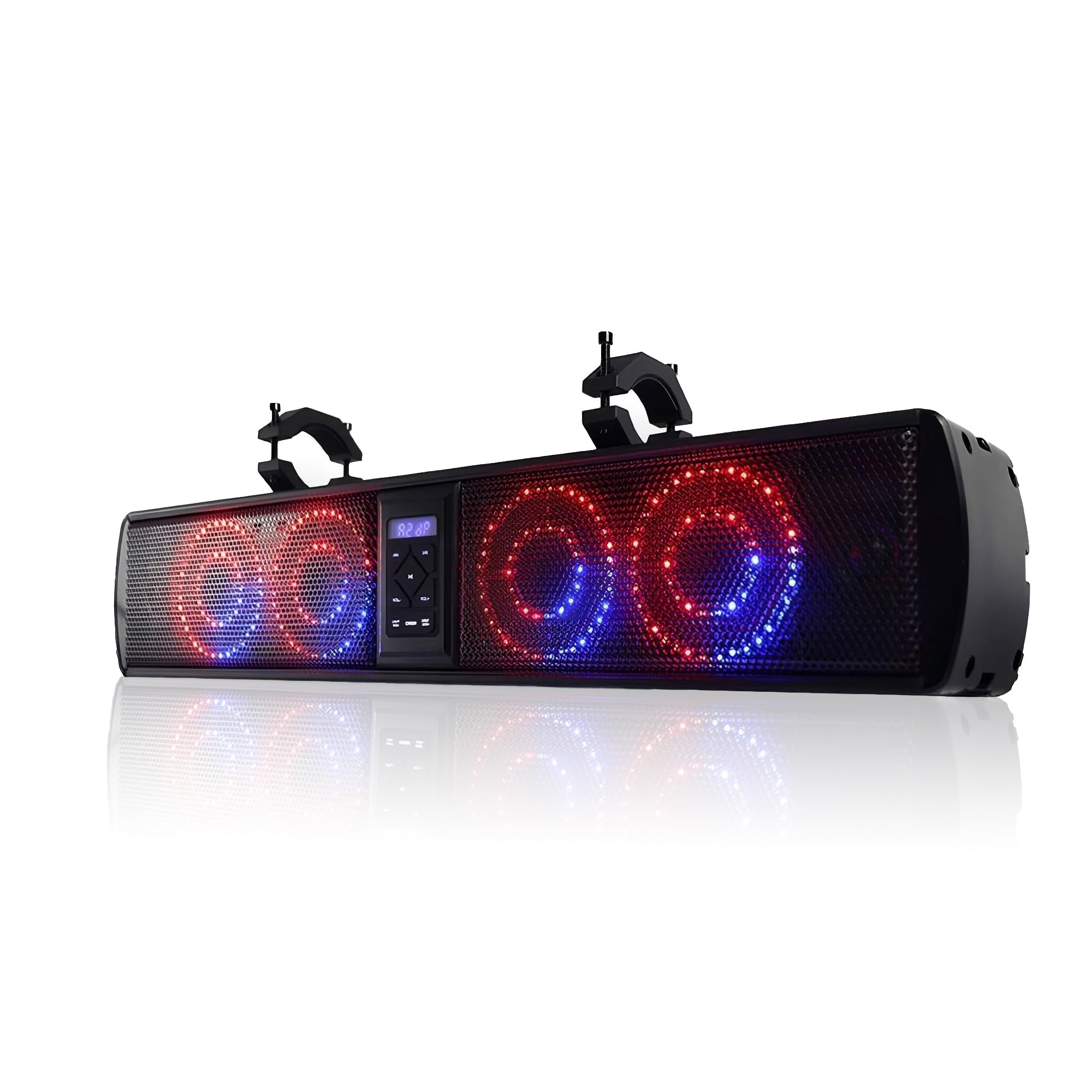 Photo 1 of Golf Cart Sound Bar, Side by Side Speakers, 26 Inch UTV Sound Bar 4 Subwoofers & 2 Tweeters IP65 Waterproof 500w Peak Power Compatible with 1.75"- 2" Roll Cage for Boat, UTV, ATV, Golf Car
