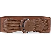 JASGOOD Women Stretchy Wide Waist Belt for Dress Ladies Vintage Elastic Belt