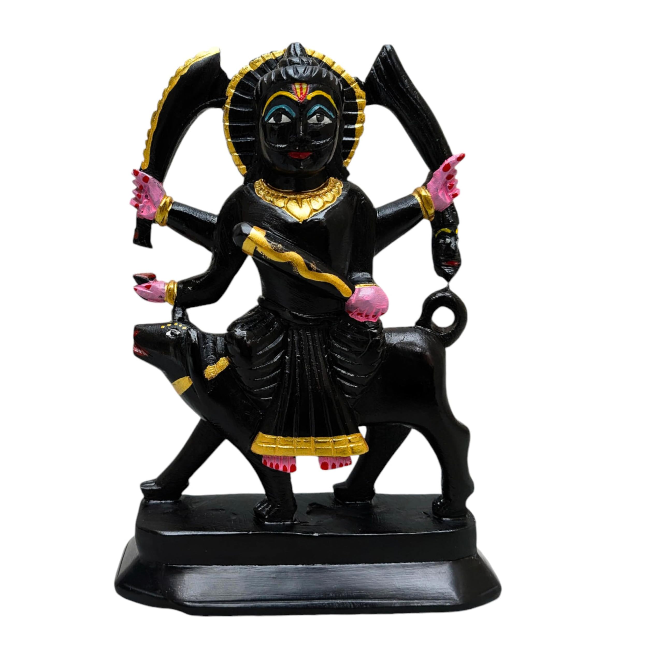CraftsLook Lord Kaal Bhairava Hindu Deity God Religious Statue Soapstone Kal Bhairav Statue Diwali