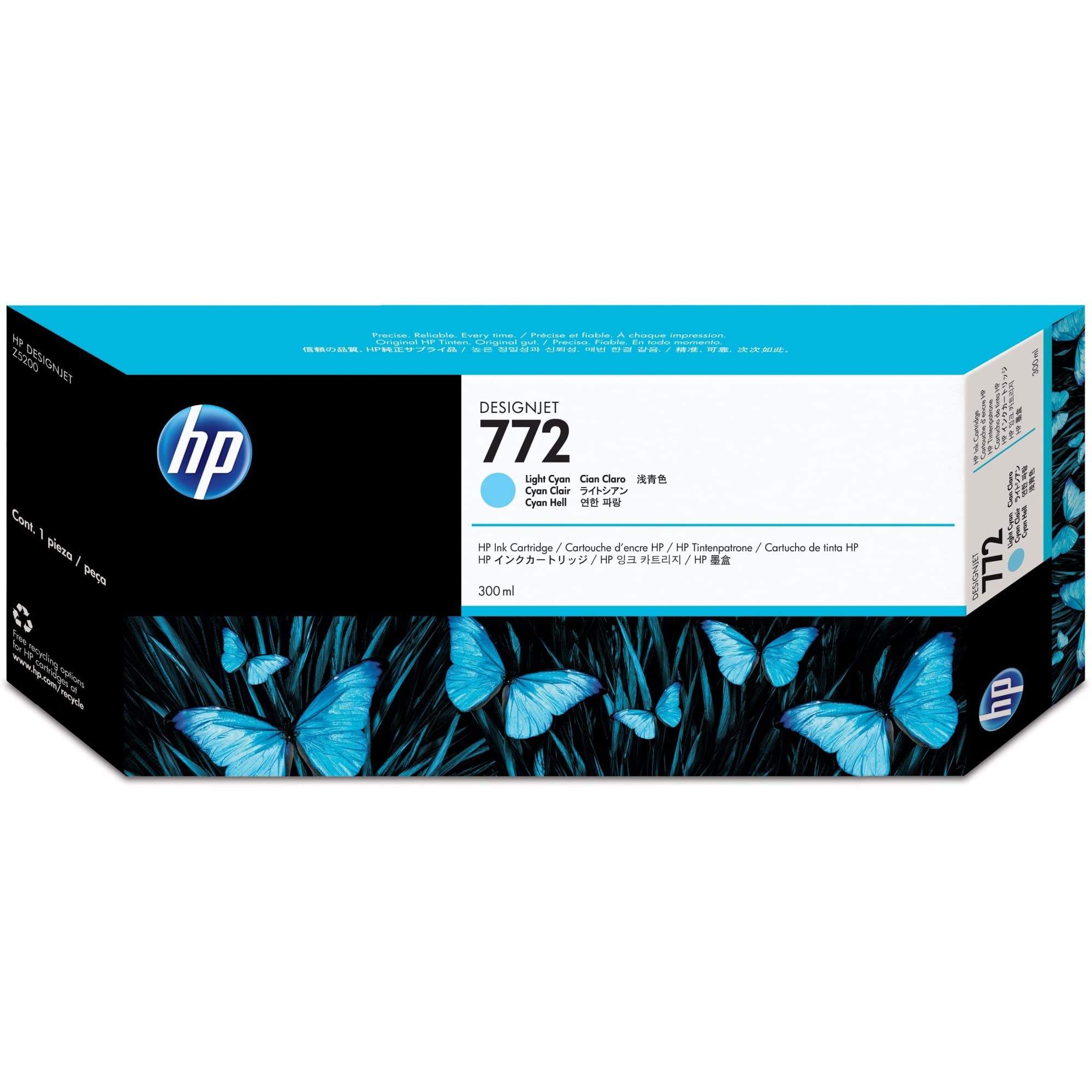 HP 772 300ml Designjet Ink Cartridge - Light Cyan