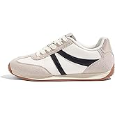 LUCKY STEP Women's Retro Fashion Sneakers Non Slip Comfortable Casual Running Shoes Breathable Classic Walking Trainers