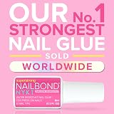 NYK1 NailBond Brush On Nail Glue 8ml Strong for Press On Tips Acrylics Long view 2