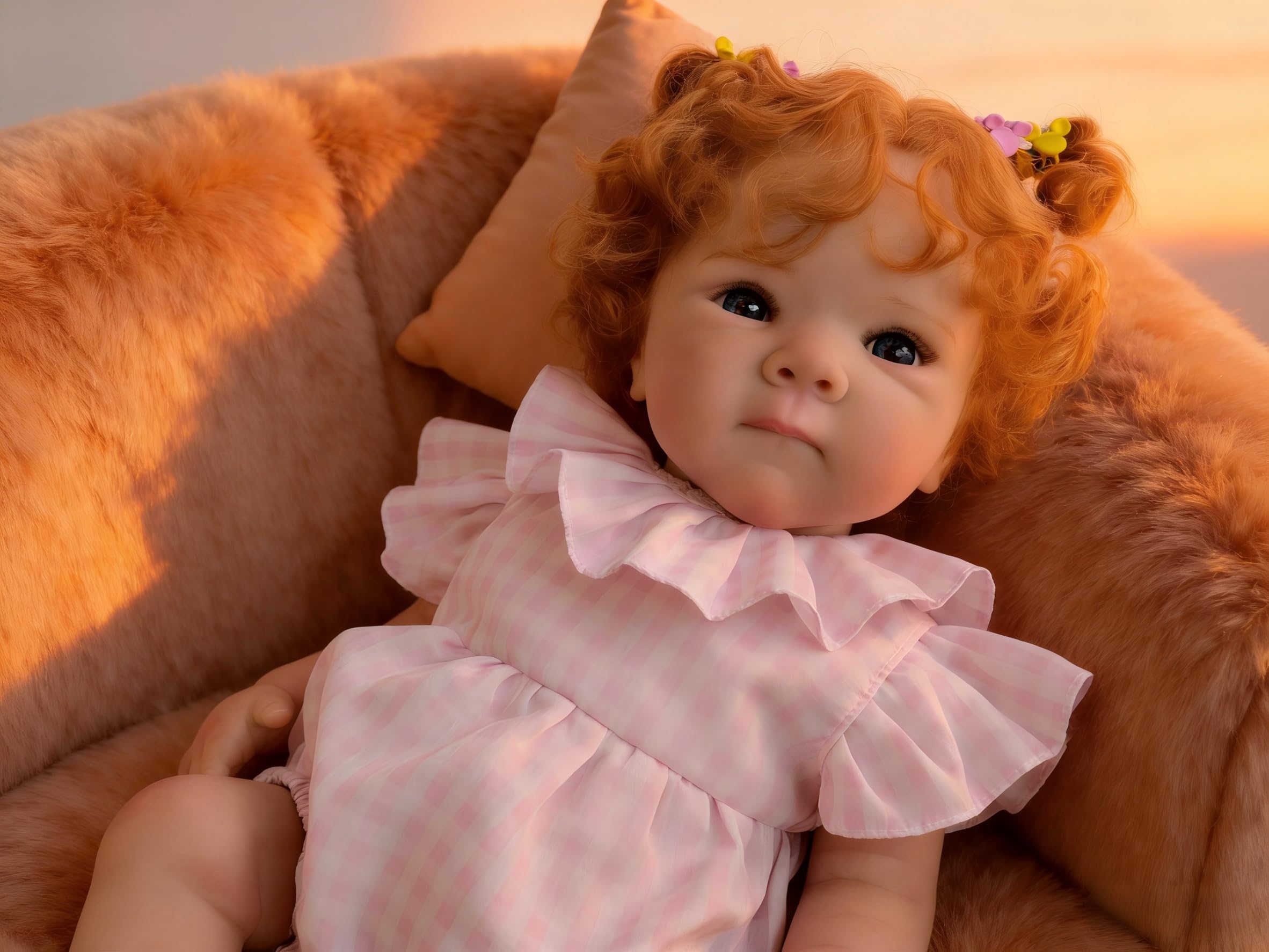 iCradle Reborn Baby Doll Girl 18 Inch 48cm, Full Body Vinyl Silicone Anatomically Correct Doll with Hand-Implanted Hair & Accessories, Realistic Newborn Toy for Kids Ages 3+ — image 1