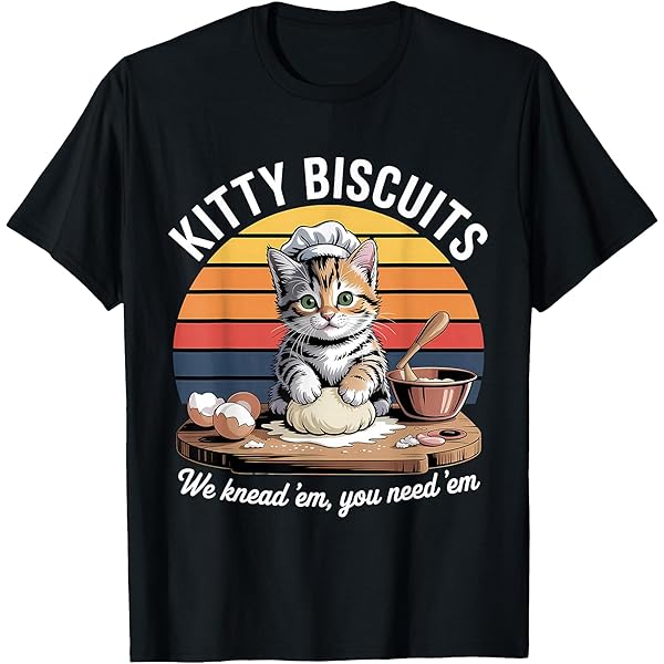 Amazon.com: Funny Cat Kneading Dough Retro Kitty Biscuits