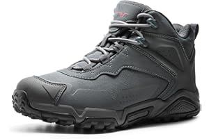 NORTIV 8 Men's Waterproof Hiking Boots Lightweight Mid Ankle Trekking Trails Outdoor Boots