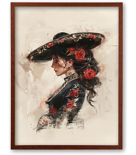 Amazon.com: Isabella Muerta by Daniel Esparza Mexican Pinup Girl