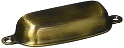 Deltana SHP29U5 Solid Brass 4-Inch Exposed Shell Pull