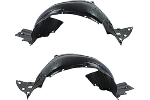 Evan Fischer Fender Liner Front, Driver and Passenger Side Compatible with 2000-2003 Honda S2000 Plastic Material, Set of 2, (2) Fender Liners - HO1251105, HO1250105
