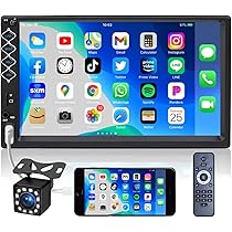 新品7inch AUDIO TWO TOP BILLIN 7\" JOYING Qualcomm Android 12 Double Din 7 inch Car Stereo with