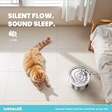 tomxcute Cat Water Fountain 3.2L Stainless Steel with Filter Upgraded Pump view 4