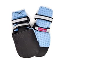 Bark Brite Lightweight Neoprene Paw Protector Dog Boots Designed for Comfort and Breathability in 5 Sizes (Blue XXL)
