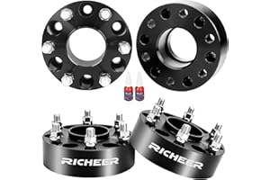 Richeer 2 inch 6x5.5 Wheel Spacer for 2019-2024 Ram 1500, 4 PCS 6x139.7mm Wheel Spacer with 14x1.5 Studs & 77.8mm Center Bore for 2019 2020 2021 2022 2023 2024 Ram 1500