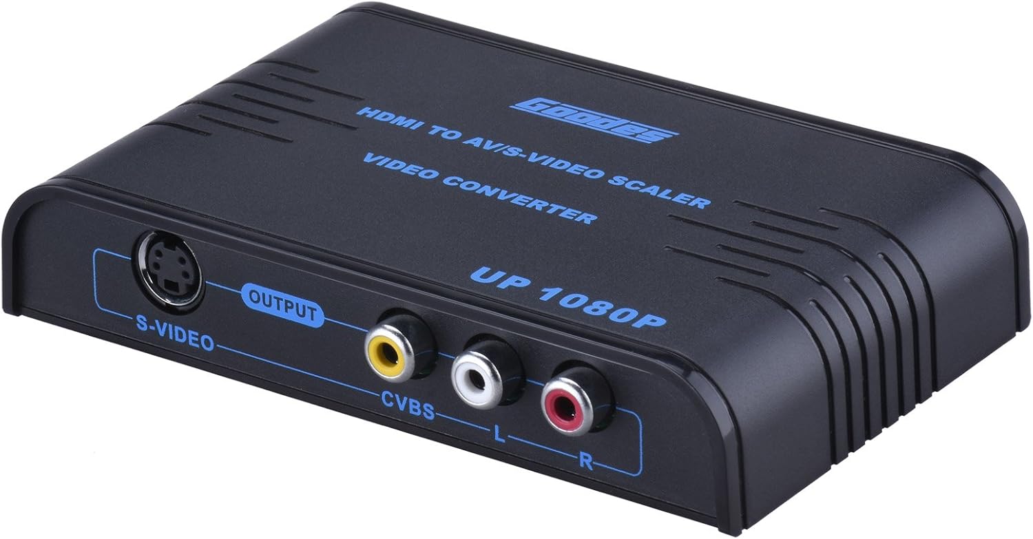 Goodes HDMI to RCA SVideo Composite AV Converter with R/L Audio Output
