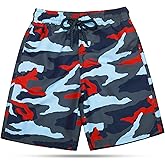 KAILUA SURF Boys' Swim Trunks Quick Dry Board Shorts with Mesh Liner, Sizes 2T-18/20