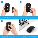cimetech Wireless Mouse Silent Slim Portable 2.4G Laptop PC Mac 800-1600 DPI view 5