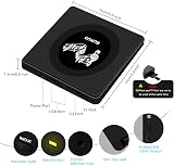 BUNUD USB 3.0 Type C External CD DVD Drive Reader Writer SD TF USB Ports view 3