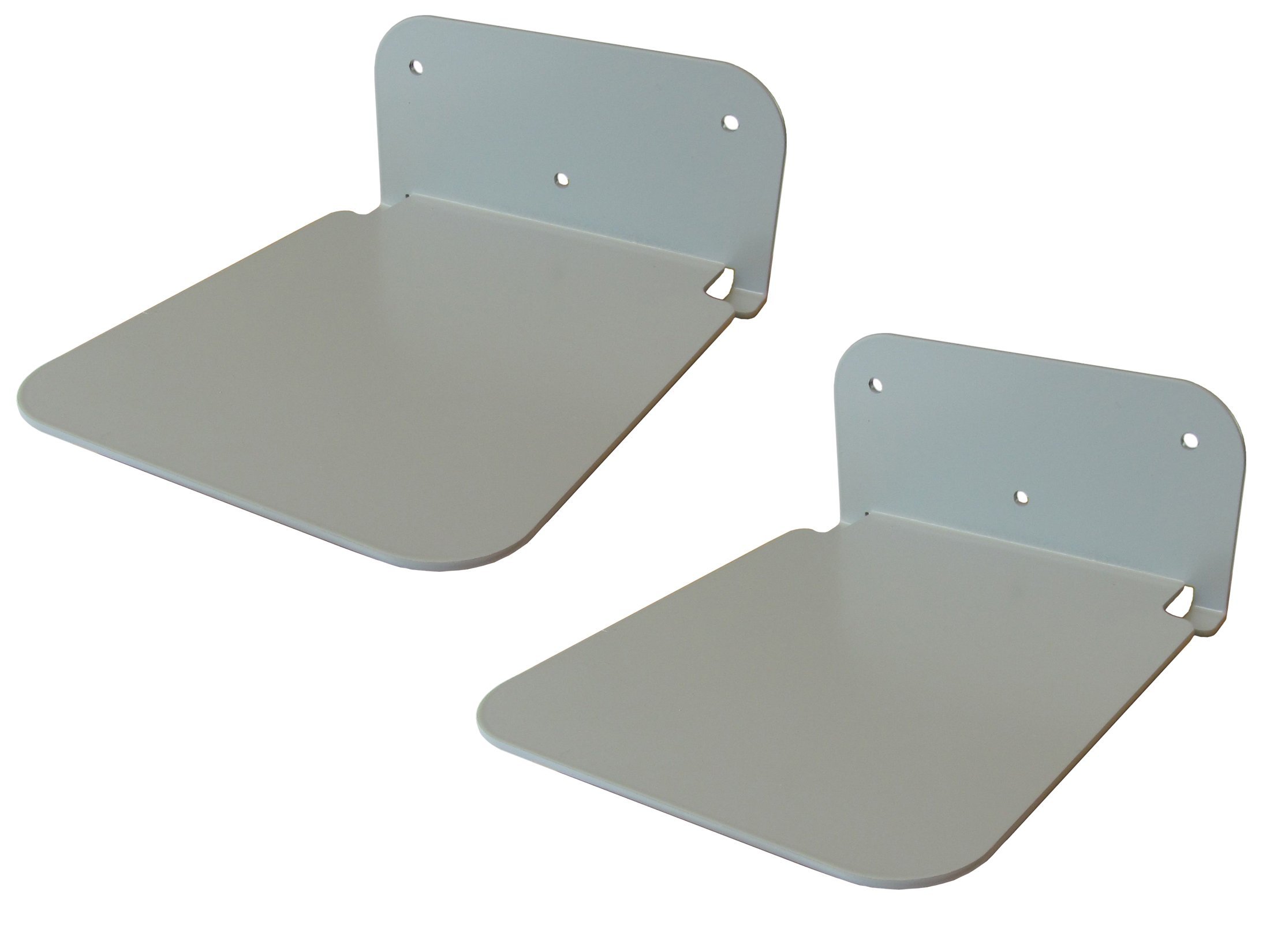 Galleksa Invisible Concealed Floating Metal Bookshelf Wall Mounted Storage for Home Room Creative Decoration Book Display (2 - Pack, Silver)