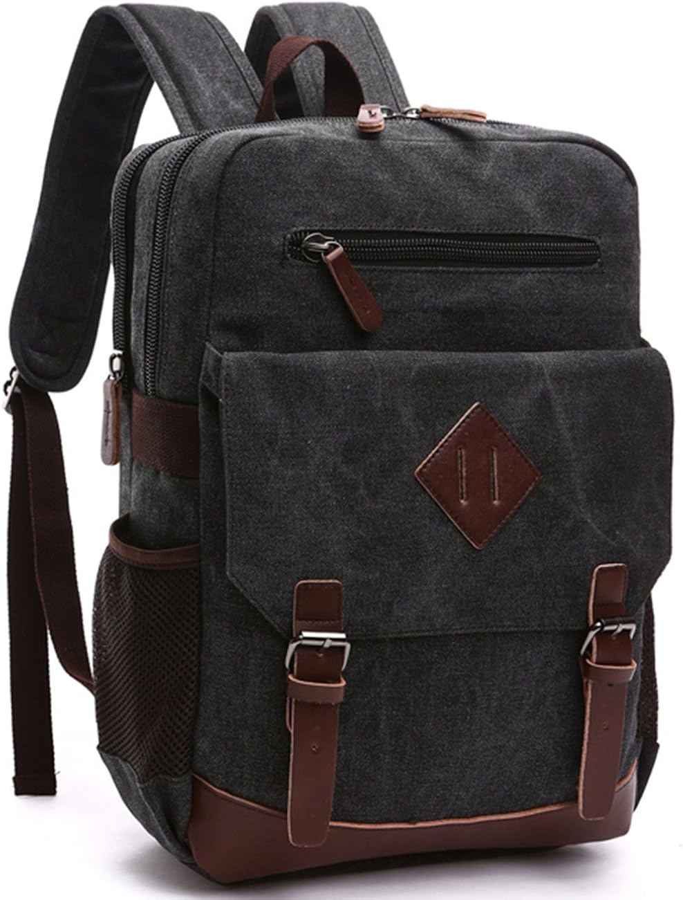 Aidonger Vintage Canvas Laptop Backpack School Backpack (Black) Amazon.ca Electronics