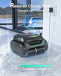 WYBOT C2 Robotic Pool Cleaner, Cordless Pool Vacuum