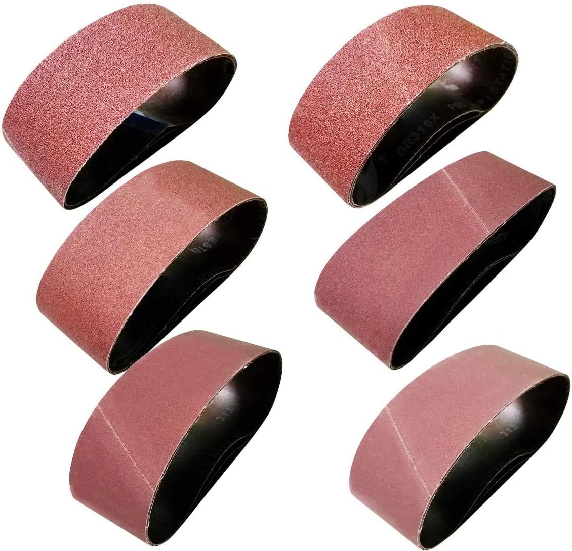 3 x 21Inch Sanding Belt, Aluminum Oxide Sandpaper for Belt Sander 3x21