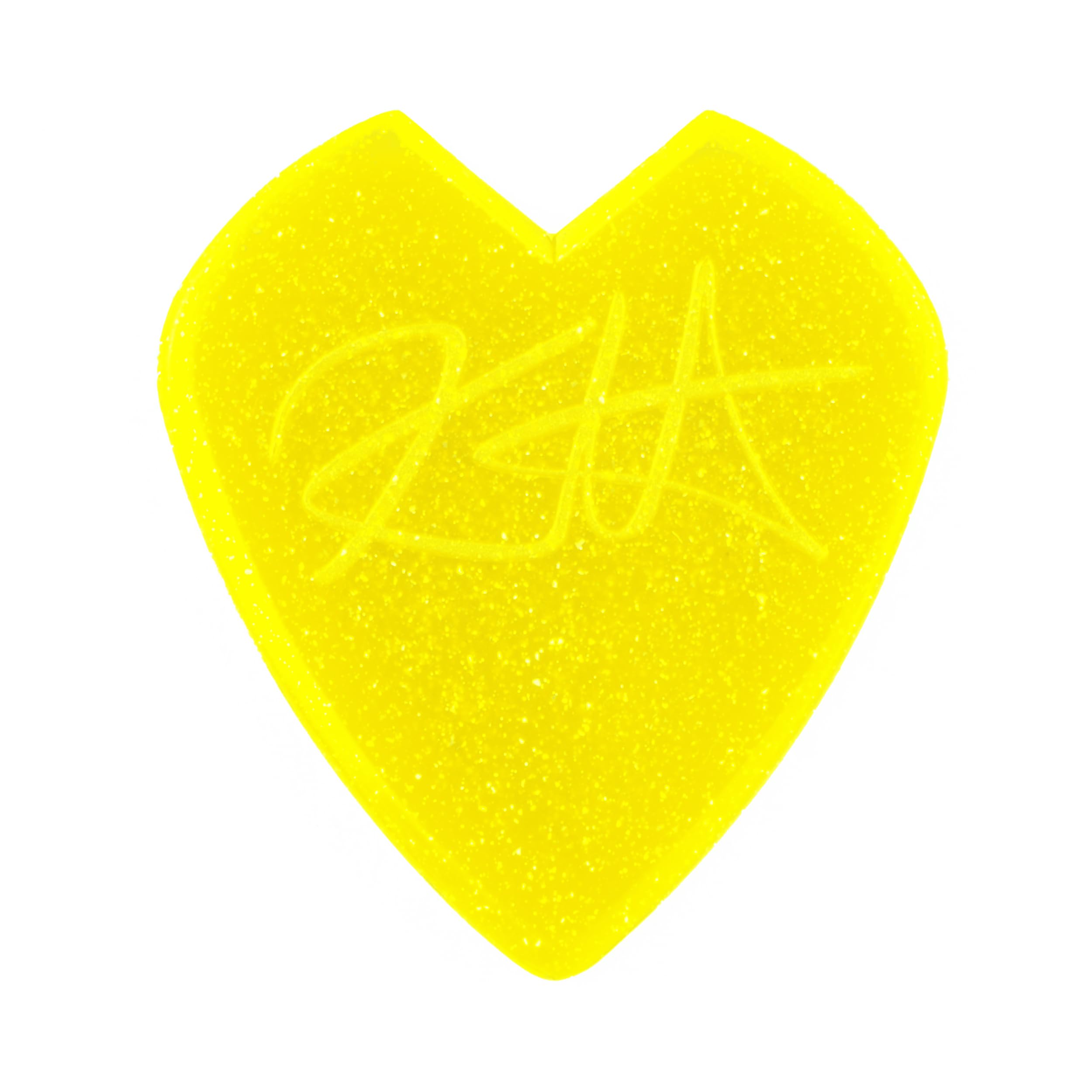 Dunlop Picks - Kirk Hammett Jazz III Pick Yellow Glitter - Pack 6 (47PKH3NYS)