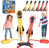 DejaNard Double Player Rocket Toy Launcher Outdoor Toy for Kids 3-12