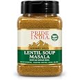 Pride of India Lentil Soup Masala, 7 oz | Six-Spice Blend Gourmet Lentil Seasoning | Mild, Warm & Aromatic | No Added Salt | 