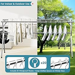JAUREE 63 Inches Clothes Drying Rack, Drying Rack