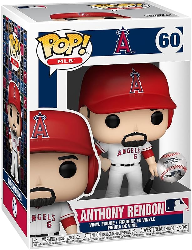 POP! MLB: Angels - Anthony Rendon - (Home Uniform) - Figura in Vinile da Collezione - Idea Regalo - Merchandising Ufficiale - Giocattoli per Bambini e Adulti - Sports Fans