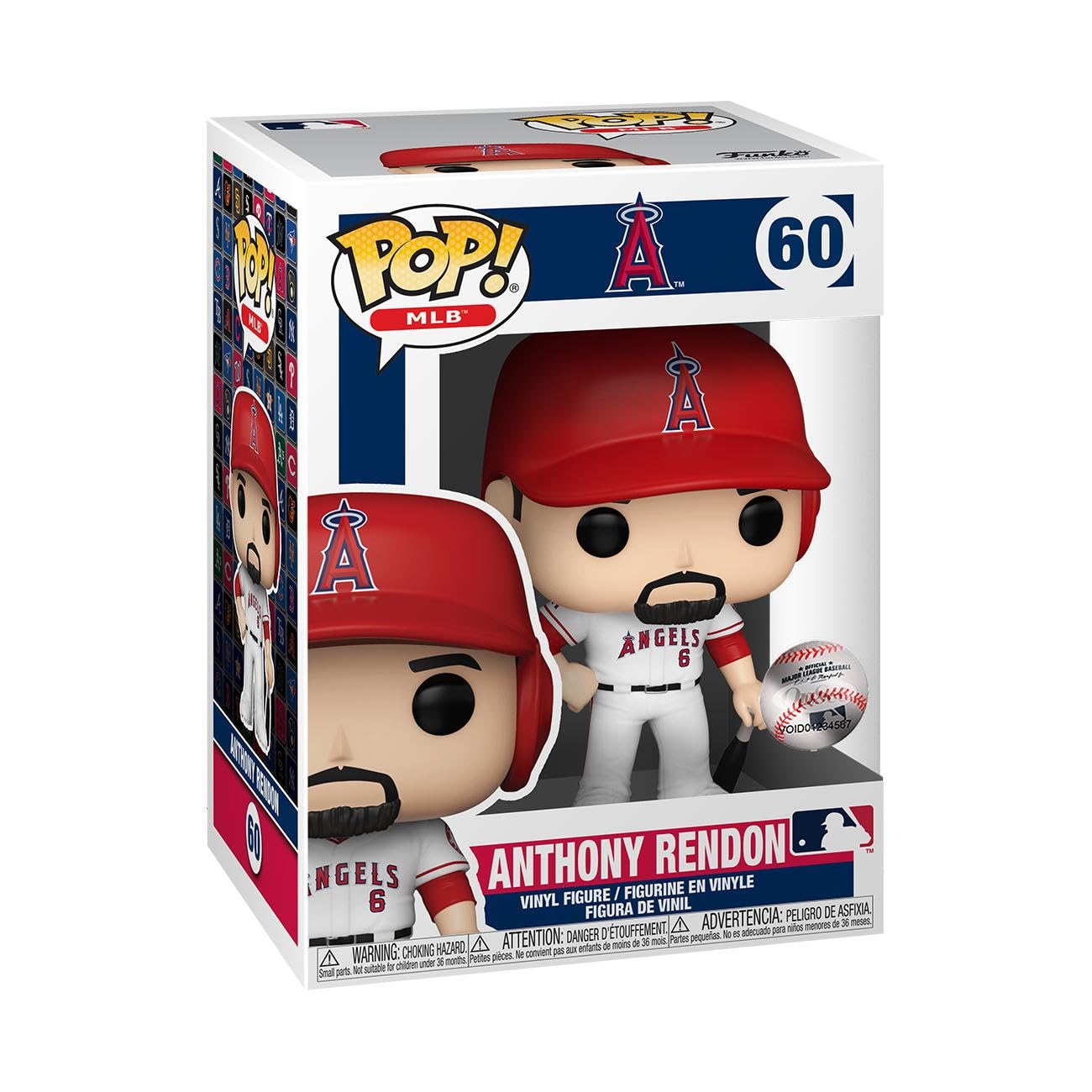 Funko POP! MLB: Angels - Anthony Rendon - (Home Uniform) - Collectable Vinyl Figure - Gift Idea - Official Merchandise - Toys for Kids & Adults - Sports Fans - Model Figure for Collectors and Display