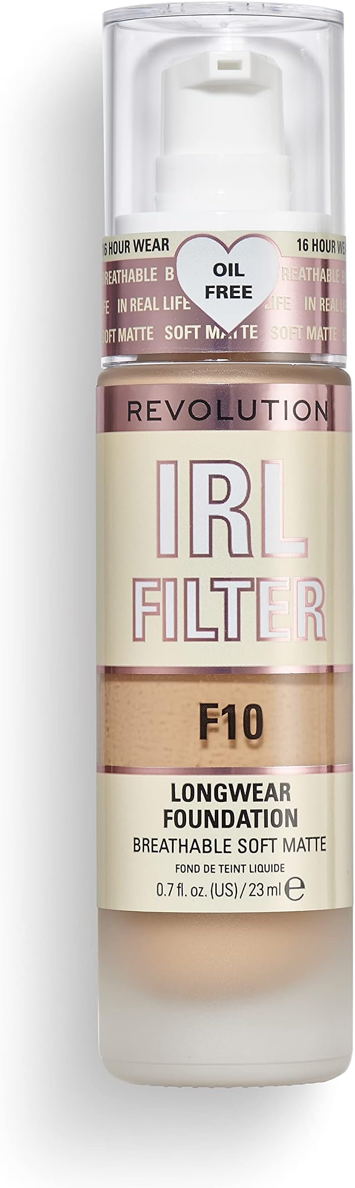 Revolution IRL Filter Longwear Foundation F10 Tan 23ml Matte 16H