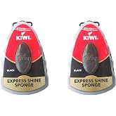 Kiwi Express Shoe Shine Sponge, 0.2 fl oz, Black (Pack Of 2)