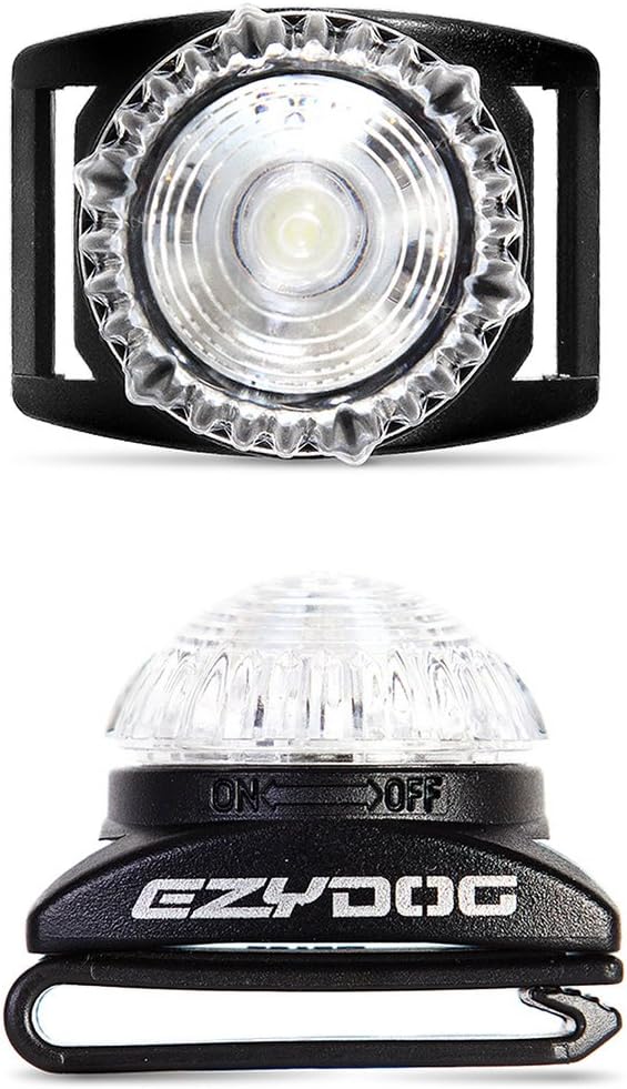 EzyDog Adventure Light for Dog Collar and Harness (White)