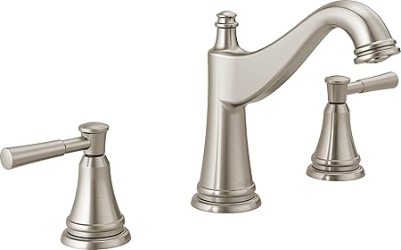 Delta Faucet Mylan 2 Handle Widespread Bathroom Faucet With Drain