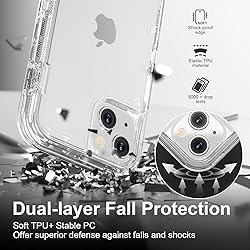 Follaroma for iPhone 14 Case, Heavy Duty Shockproof