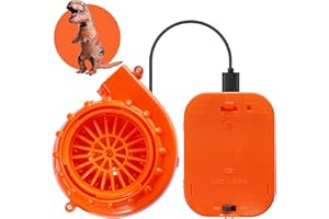 Bnikion Mini Blower Fan for Dinosaur Costume Inflatable Game Clothing Suits Halloween Cosplay Party Supplies, Orange