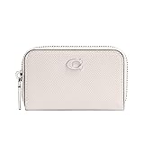 Coach Small Zip Around Card Case, Chalk