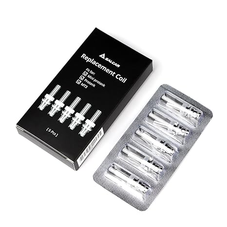 Salcar® 5er Pack Verdampferköpfe (Atomizer Head) 2.2 Ohm für Mini Protank, Protank, MT3, 0,00mg Nikotin