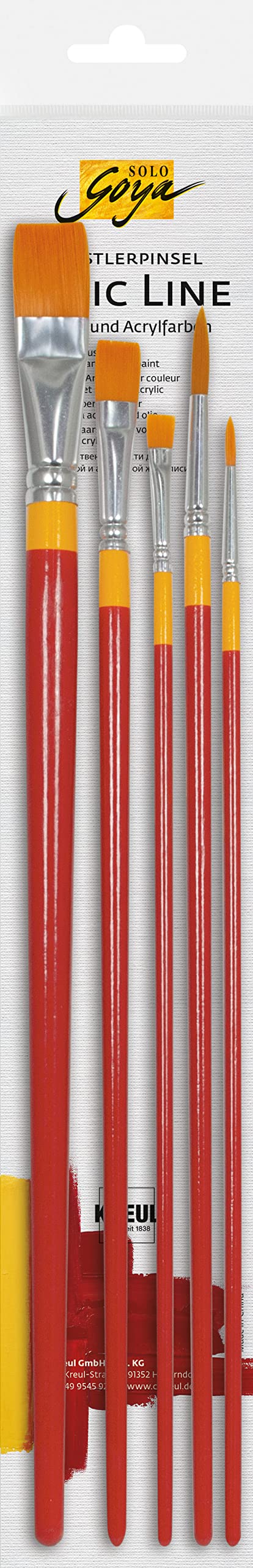 Unbekannt Solo Goya Basic Line 47370 Brush Set Synthetic Mixed