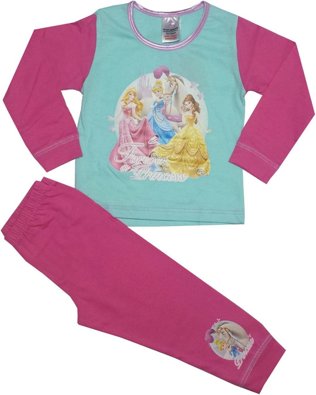 Disney Girls Princess Long Length Pyjama Age 45 Years