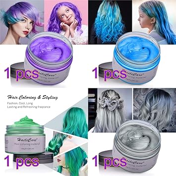 Hailicare 4x Hair Wax 120g Temporary Hair Colour Dye Wax Men