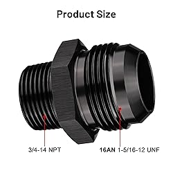 EVIL ENERGY 16AN Male Flare to 3/4" NPT Pipe